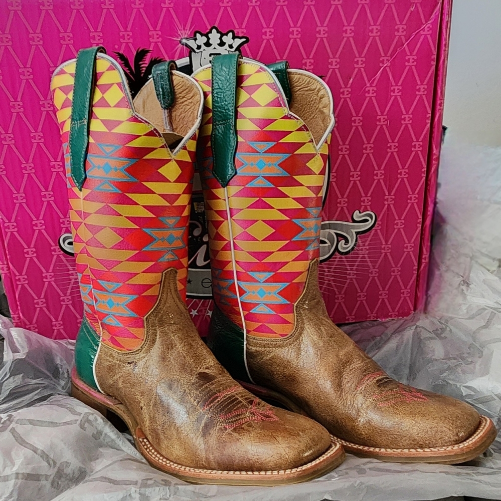 Cinch Brown Cowboy Boots Women's 7B